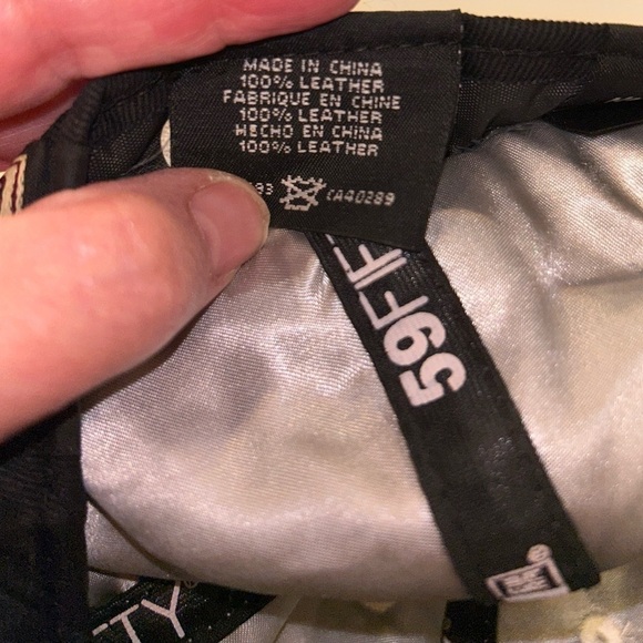 Chicago Bulls New Era 59Fifty 100% Leather Cap size 7-7/8 NWT - Picture 8 of 10